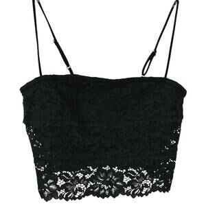 Urban Outfitters Women Lace Brami Bra Tank Top Black Wireless Goth Size Small